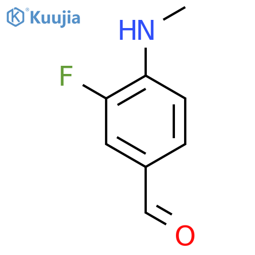 3-Fluoro-4-(methylamino)benzaldehyde structure