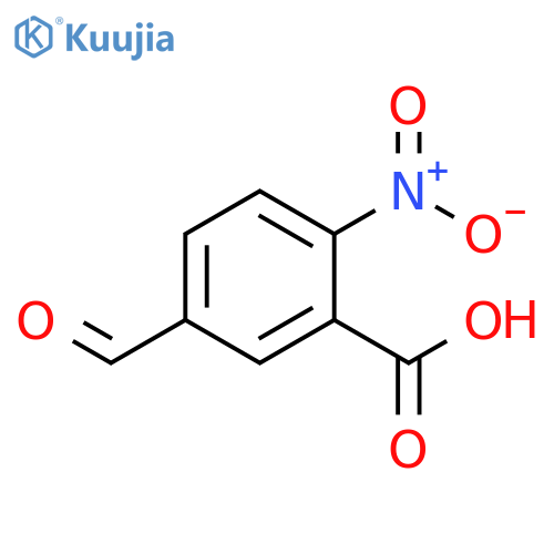Benzoic acid, 5-formyl-2-nitro- structure