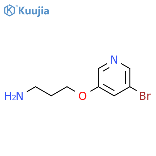 3-(5-bromopyridin-3-yl)oxypropan-1-amine structure