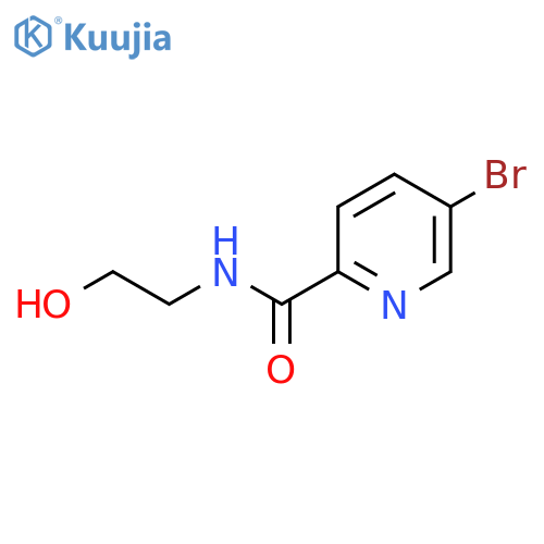 5-Bromo-N-(2-hydroxyethyl)pyridine-2-carboxamide structure