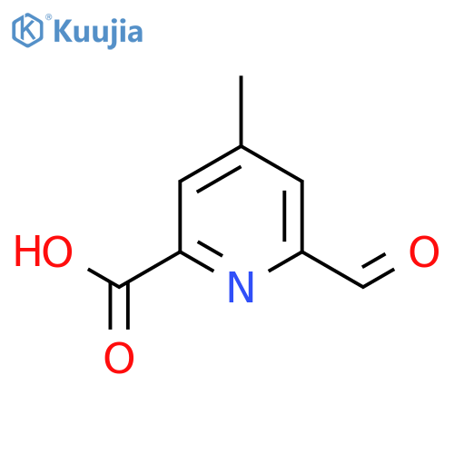 6-Formyl-4-methylpyridine-2-carboxylic acid structure