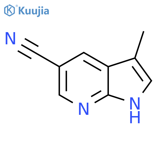 3-methyl-1H-pyrrolo[2,3-b]pyridine-5-carbonitrile structure
