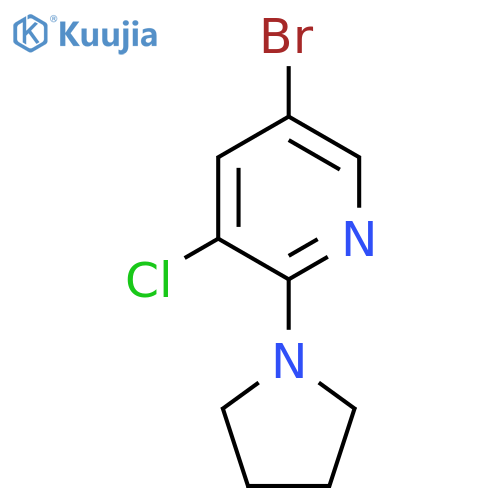 5-Bromo-3-chloro-2-(pyrrolidin-1-yl)pyridine structure