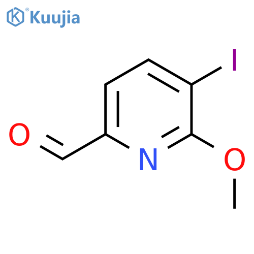 5-Iodo-6-methoxypicolinaldehyde structure