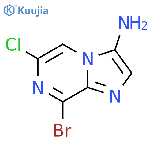 8-Bromo-6-chloroimidazo[1,2-a]pyrazin-3-amine structure