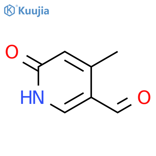 6-hydroxy-4-methylpyridine-3-carbaldehyde structure