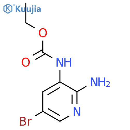 Ethyl (2-amino-5-bromopyridin-3-yl)carbamate structure