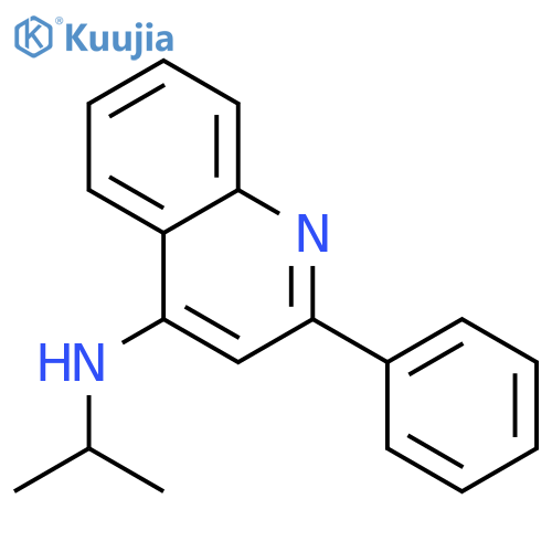 4-Quinolinamine,N-(1-methylethyl)-2-phenyl- structure