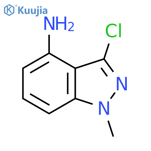 3-Chloro-1-methyl-1H-indazol-4-amine structure