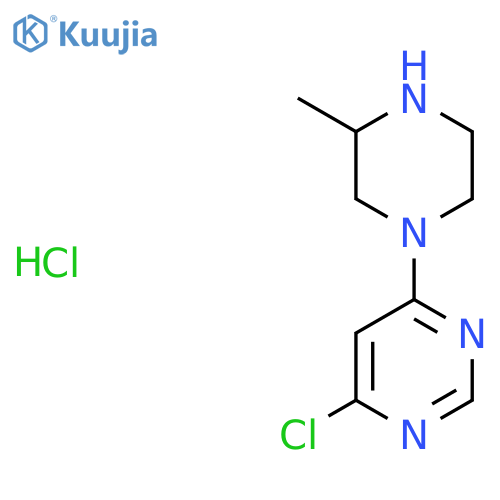 4-Chloro-6-(3-methyl-piperazin-1-yl)-pyrimidine hydrochloride structure