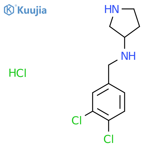 (3,4-Dichloro-benzyl)-pyrrolidin-3-yl-amine hydrochloride structure
