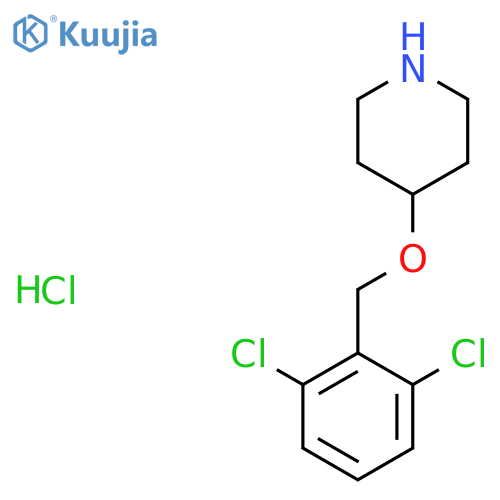 4-(2,6-Dichloro-benzyloxy)-piperidine hydrochloride structure