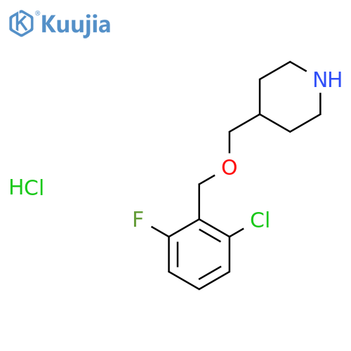 4-(2-Chloro-6-fluoro-benzyloxymethyl)-piperidine hydrochloride structure