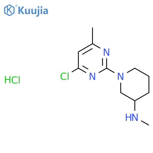 [1-(4-Chloro-6-methyl-pyrimidin-2-yl)-piperidin-3-yl]-methyl-amine hydrochloride structure