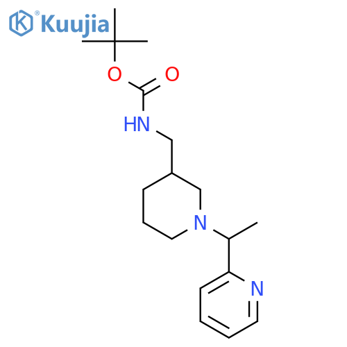 tert-Butyl ((1-(1-(pyridin-2-yl)ethyl)piperidin-3-yl)methyl)carbamate structure