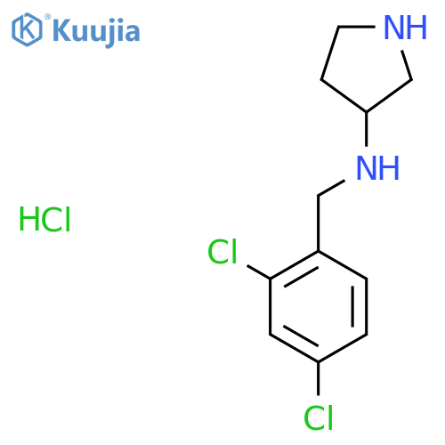 (2,4-Dichloro-benzyl)-pyrrolidin-3-yl-amine hydrochloride structure