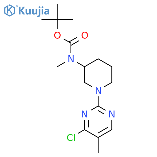 tert-Butyl (1-(4-chloro-5-methylpyrimidin-2-yl)piperidin-3-yl)(methyl)carbamate structure