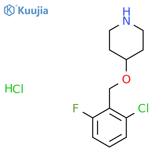 4-(2-Chloro-6-fluoro-benzyloxy)-piperidine hydrochloride structure