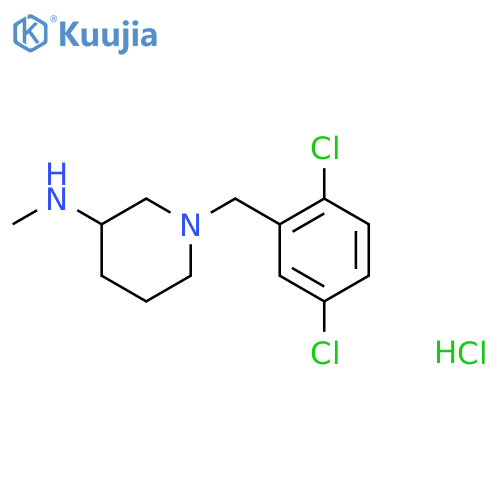 [1-(2,5-Dichloro-benzyl)-piperidin-3-yl]-methyl-amine hydrochloride structure