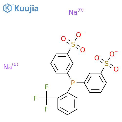 Sodium;3-[(3-sulfonatophenyl)-[2-(trifluoromethyl)phenyl]phosphanyl]benzenesulfonate structure