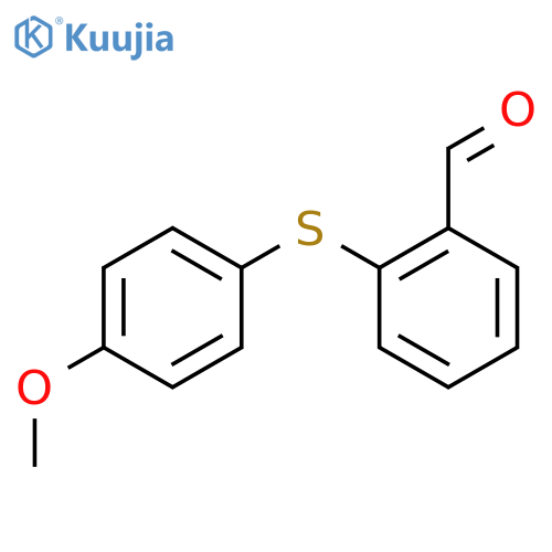 Benzaldehyde, 2-[(4-methoxyphenyl)thio]- structure