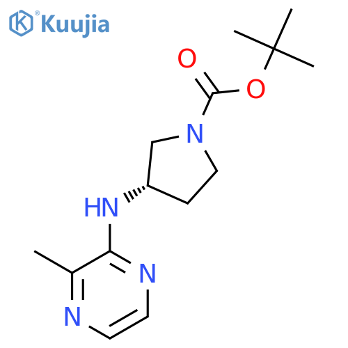 (S)-3-(3-Methyl-pyrazin-2-ylamino)-pyrrolidine-1-carboxylic acid tert-butyl ester structure