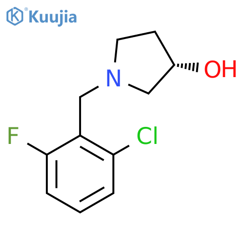 (S)-1-(2-Chloro-6-fluoro-benzyl)-pyrrolidin-3-ol structure