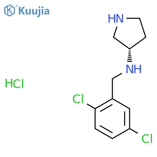 (2,5-Dichloro-benzyl)-(S)-pyrrolidin-3-yl-amine hydrochloride structure