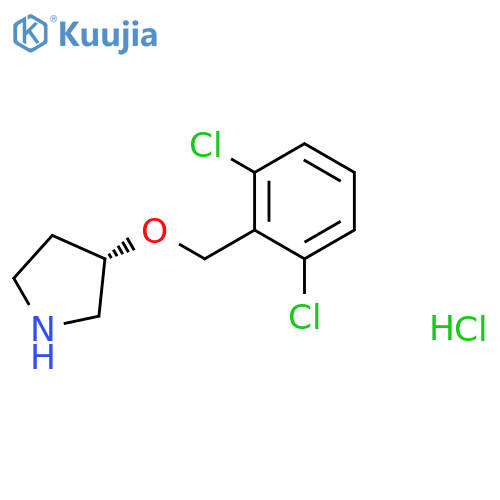 (S)-3-(2,6-Dichloro-benzyloxy)-pyrrolidine hydrochloride structure