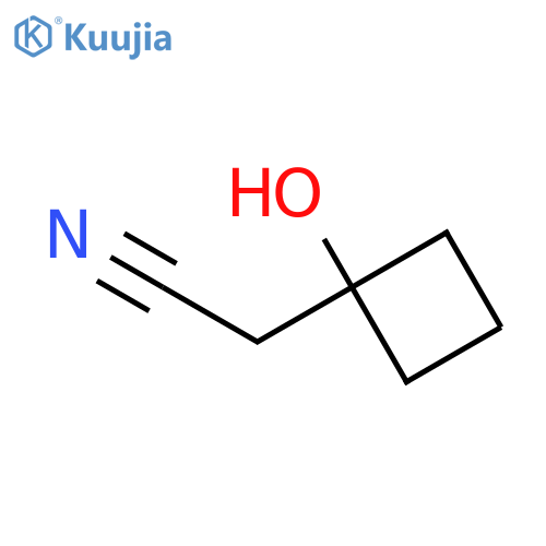 2-(1-Hydroxycyclobutyl)acetonitrile structure