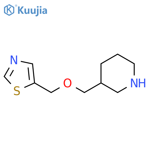 3-{[(1,3-thiazol-5-yl)methoxy]methyl}piperidine structure