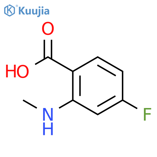 4-fluoro-2-(methylamino)benzoic acid structure