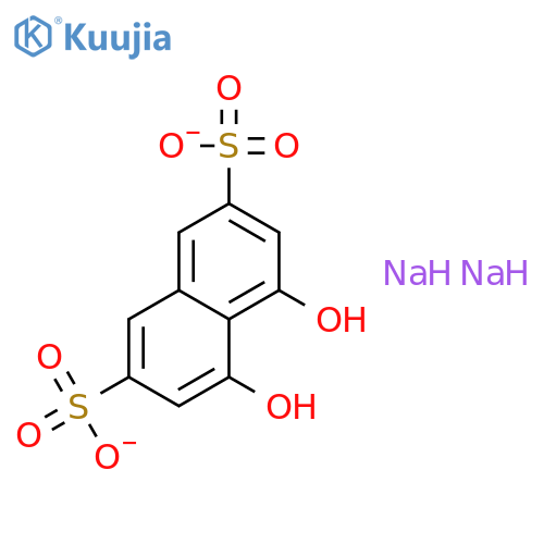 2,7-Naphthalenedisulfonicacid, 4,5-dihydroxy-, sodium salt (1:2) structure