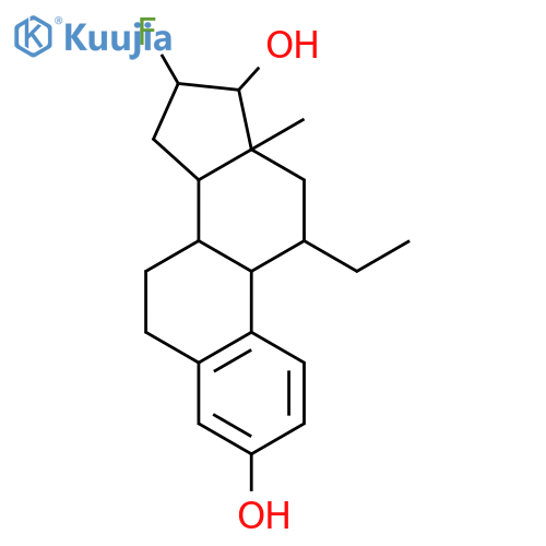 Estra-1,3,5(10)-triene-3,17-diol,11-ethyl-16-fluoro-, (11b,16a,17b)- (9CI) structure