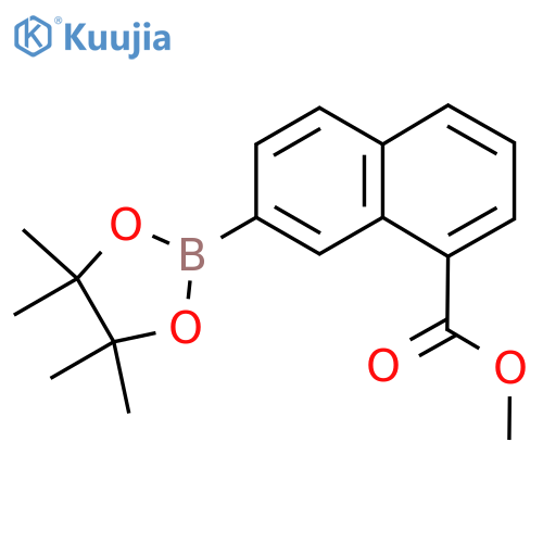 Methyl 7-(4,4,5,5-tetramethyl-1,3,2-dioxaborolan-2-yl)-1-naphthoate structure