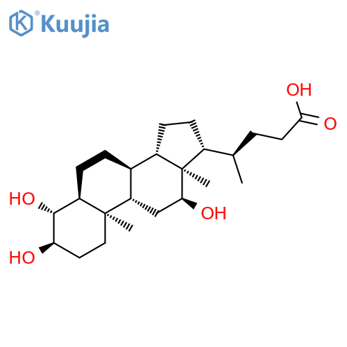 (4R)-4-[(3R,4R,5S,8R,9S,10R,12S,13R,14S,17R)-3,4,12-trihydroxy-10,13-dimethyl-2,3,4,5,6,7,8,9,11,12,14,15,16,17-tetradecahydro-1H-cyclopenta[a]phenanthren-17-yl]pentanoic acid structure