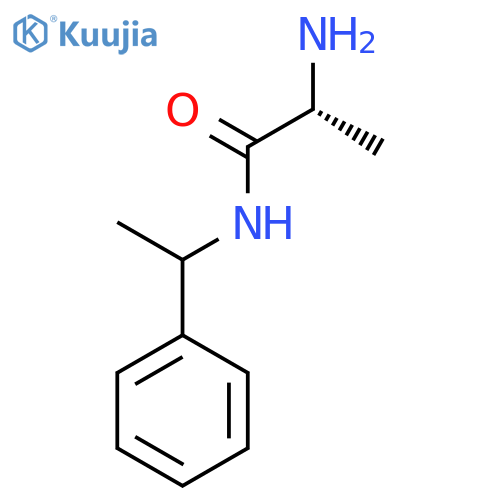 (2R)-2-amino-N-(1-phenylethyl)propanamide structure