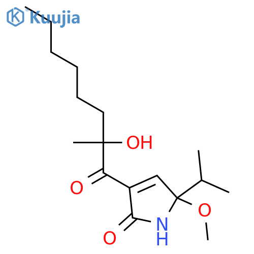4-[2(S)-Hydroxy-2-methyloctanoyl]-2-isopropyl-2-methoxy-3-pyrrolin-5-one structure