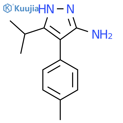 4-(4-methylphenyl)-3-(propan-2-yl)-1H-pyrazol-5-amine structure