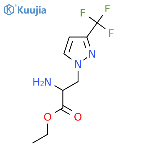 ethyl 2-amino-3-[3-(trifluoromethyl)-1H-pyrazol-1-yl]propanoate structure