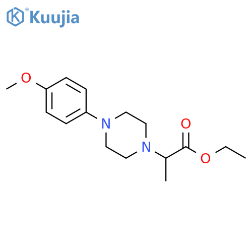 Ethyl 2-4-(4-methoxyphenyl)-piperazin-1-ylpropanoate structure