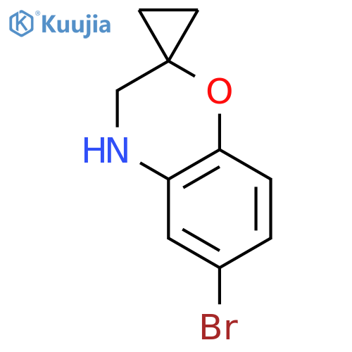 6-bromo-3,4-dihydrospiro1,4-benzoxazine-2,1'-cyclopropane structure