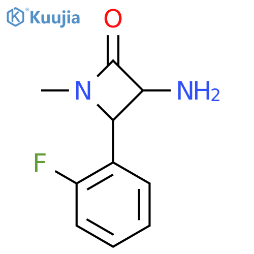 3-Amino-4-(2-fluorophenyl)-1-methylazetidin-2-one structure