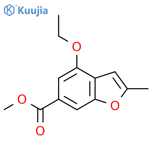 4-Ethoxy-2-methyl-benzofuran-6-carboxylic acid methyl ester structure