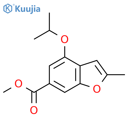 Methyl4-isopropoxy-2-methylbenzofuran-6-carboxylate structure