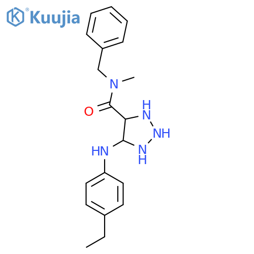 5-[(4-Ethylphenyl)amino]-N-methyl-N-(phenylmethyl)-1H-1,2,3-triazole-4-carboxamide structure