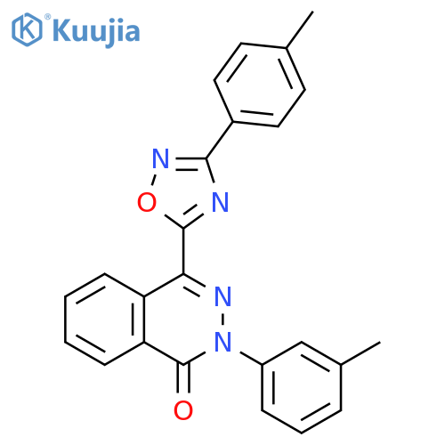 2-(3-methylphenyl)-4-[3-(4-methylphenyl)-1,2,4-oxadiazol-5-yl]-1,2-dihydrophthalazin-1-one structure