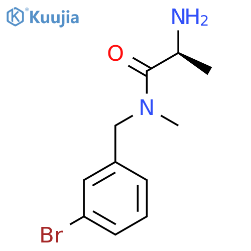 (S)-2-Amino-N-(3-bromo-benzyl)-N-methyl-propionamide structure