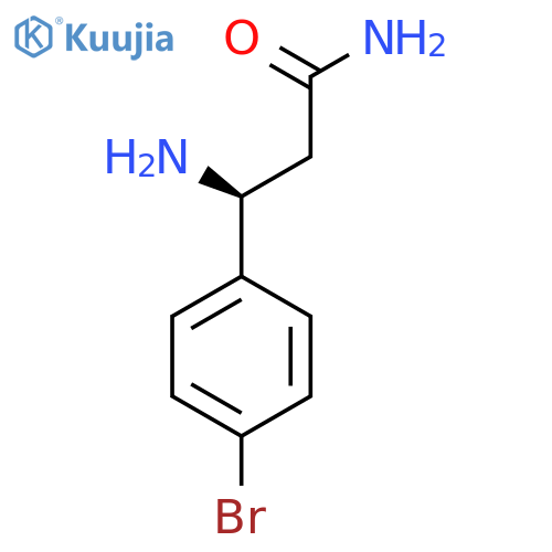 (3S)-3-amino-3-(4-bromophenyl)propanamide structure