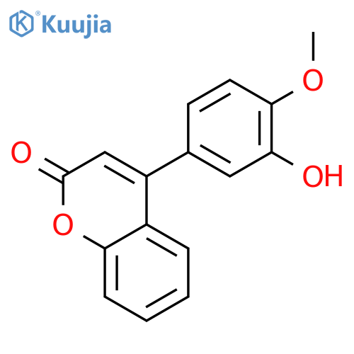 4-(3-hydroxy-4-methoxyphenyl)-2h-chromen-2-one structure